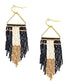 Horizon Sight Beaded Earrings In Ebony