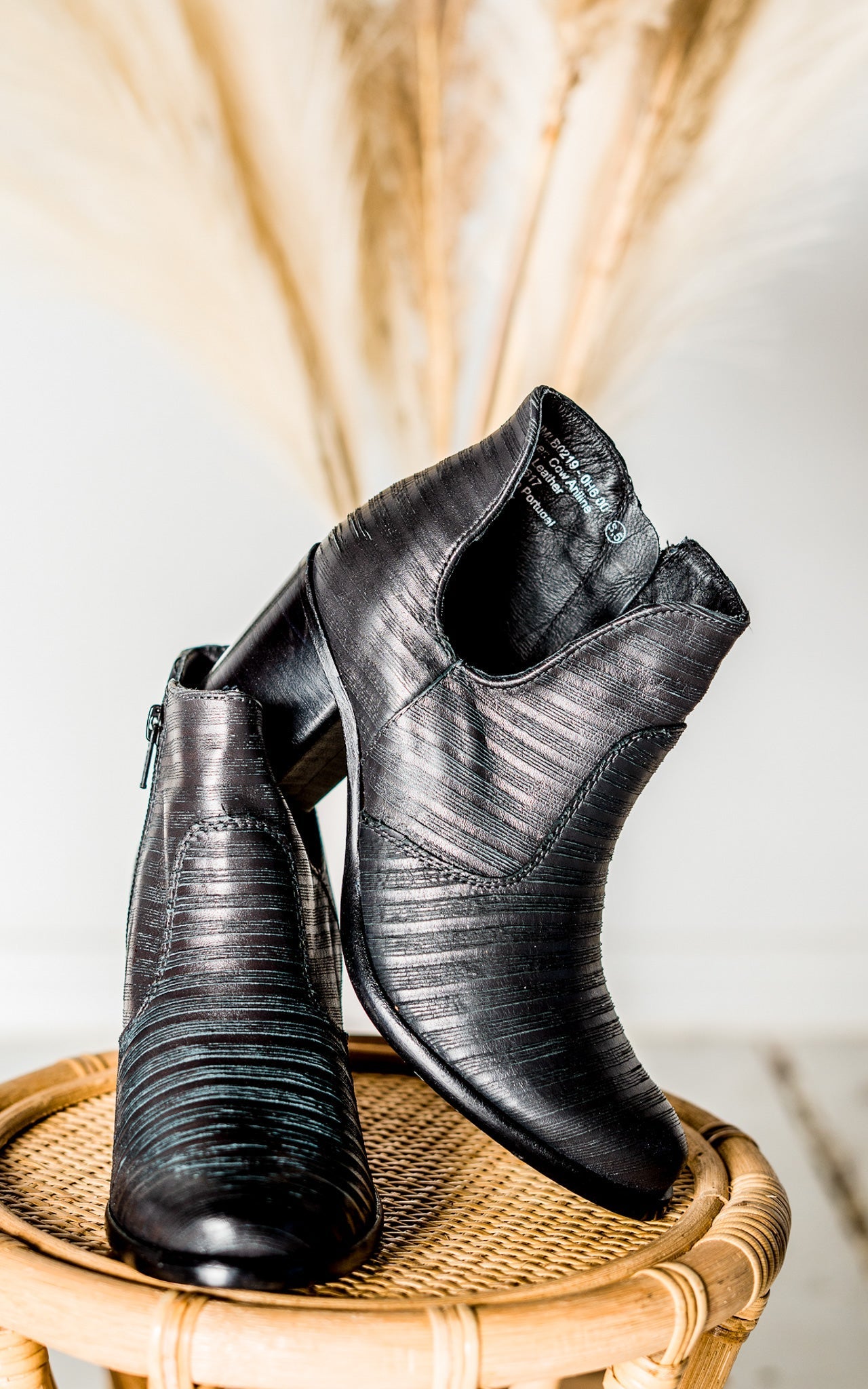 Blurred Lines Ankle Boot in Black