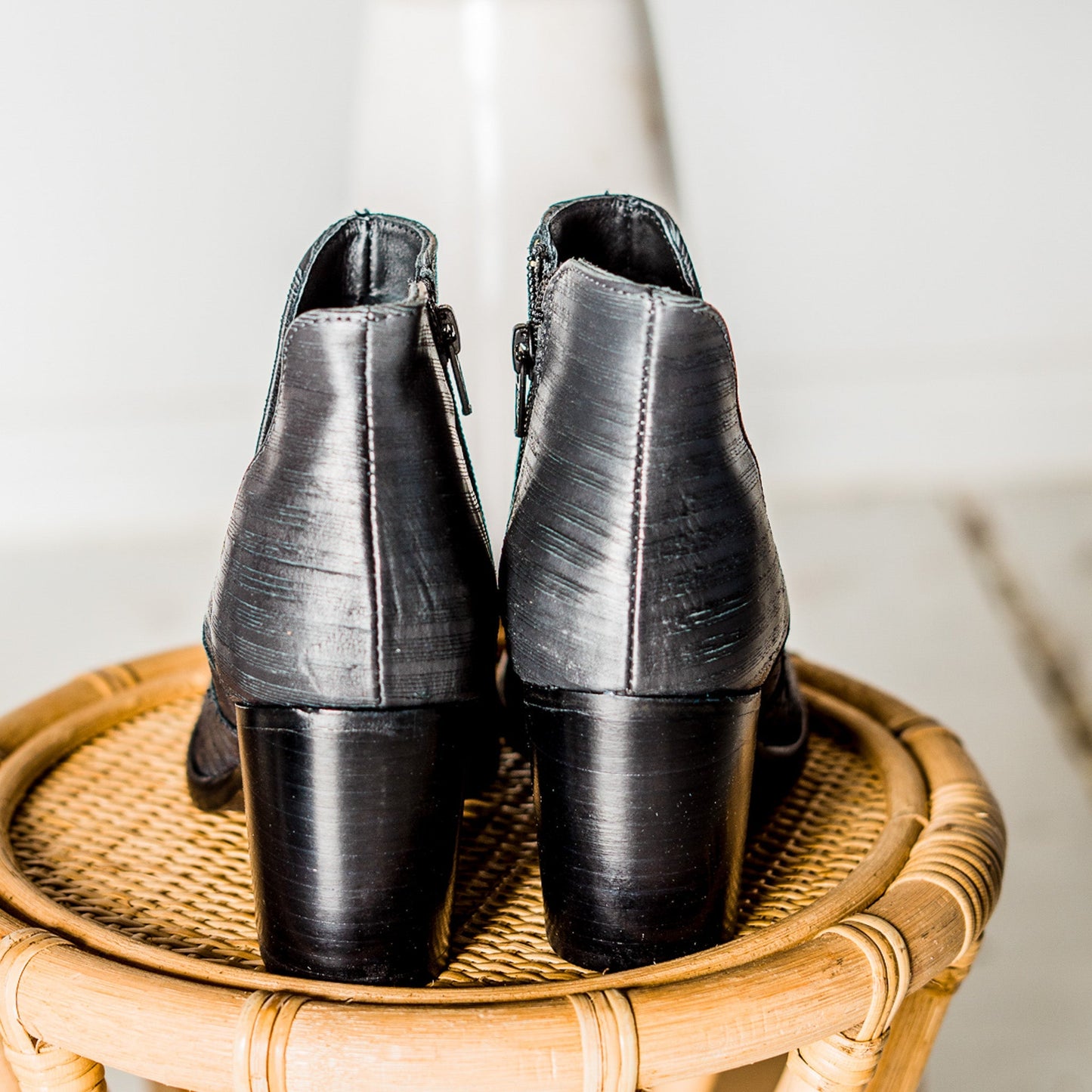 Blurred Lines Ankle Boot in Black