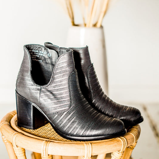 Blurred Lines Ankle Boot in Black
