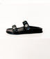 Briallen Western Studded Turquoise Sandal in Black
