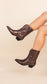 Jersey Metallic Boot in Bronze