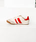 Madrid Sneaker in Beige/Red