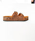 Morgana Western Sandal in Tan