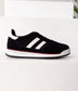 Tokyo Dual Stripe Sneakers in Black