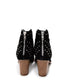 Twilight Studded Heeled Ankle Boot in Black